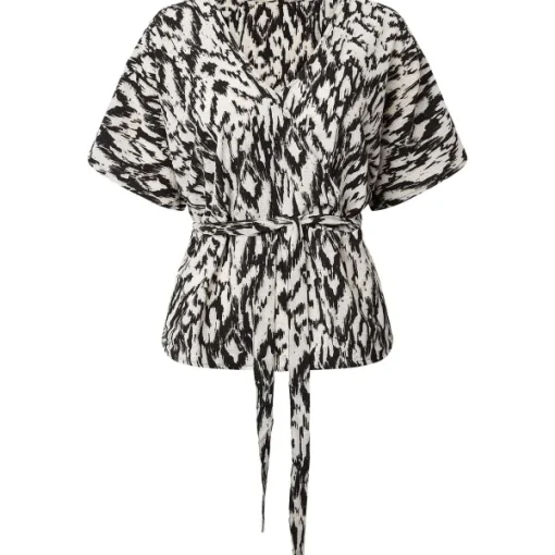 SuperTrash Blouse Met Overslag Print Outlet