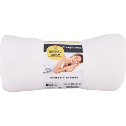 Comfibeds Jersey Hoeslaken Beige,Wit Hot