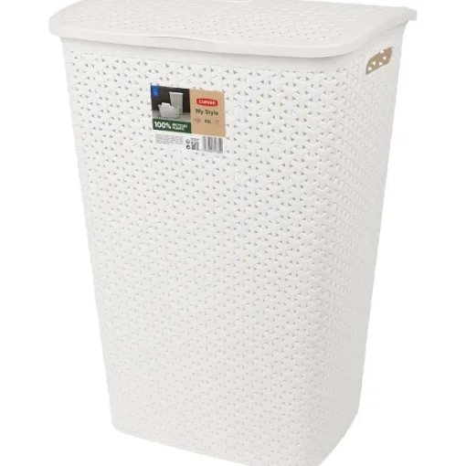 Curver Rattan Wasmand Zwart,Wit Clearance