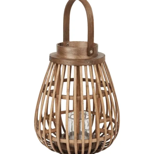 Merk Houten Lantaarn Beige,Bruin Discount