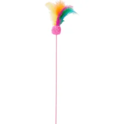 Merk Kattenspeelstok Blauw,Groen,Oranje,Roze,Geel,Meerkleurig