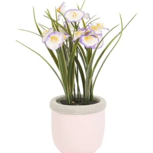 Merk Kunstzomerbloemen In Pot Geel,Paars,Roze,Wit Discount
