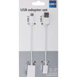 Lab31 Usb-C-Adapterset Wit,Zwart