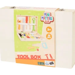 Mini Matters Houten Gereedschapskoffer Beige,Meerkleurig Online