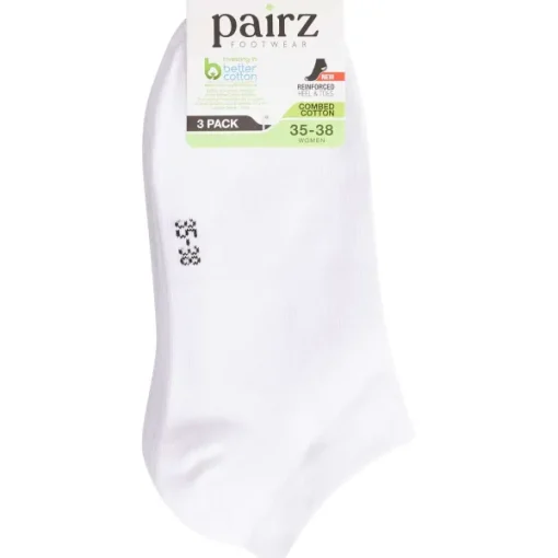 Pairz Sneakersokken Wit Hot