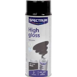 Spectrum Hoogglans Spuitverf Zwart Outlet